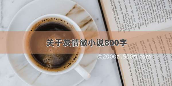 关于友情微小说800字