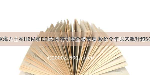 SK海力士在HBM和DDR5内存引领全球市场 股价今年以来飙升超50%