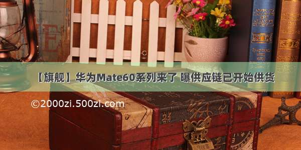 【旗舰】华为Mate60系列来了 曝供应链已开始供货