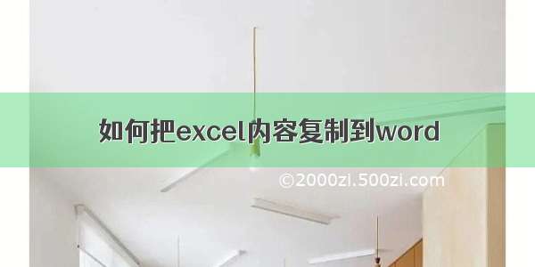 如何把excel内容复制到word