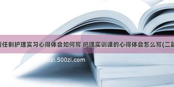 责任制护理实习心得体会如何写 护理实训课的心得体会怎么写(二篇)