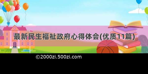 最新民生福祉政府心得体会(优质11篇)