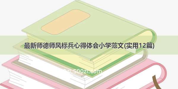 最新师德师风标兵心得体会小学范文(实用12篇)