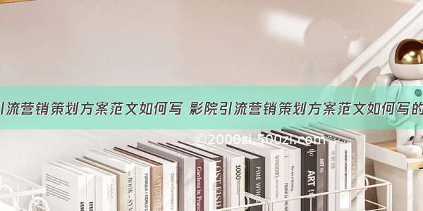 影院引流营销策划方案范文如何写 影院引流营销策划方案范文如何写的(5篇)