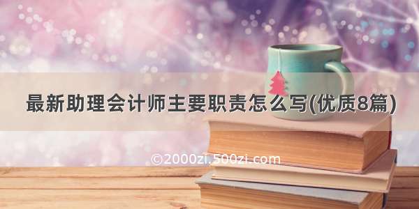 最新助理会计师主要职责怎么写(优质8篇)