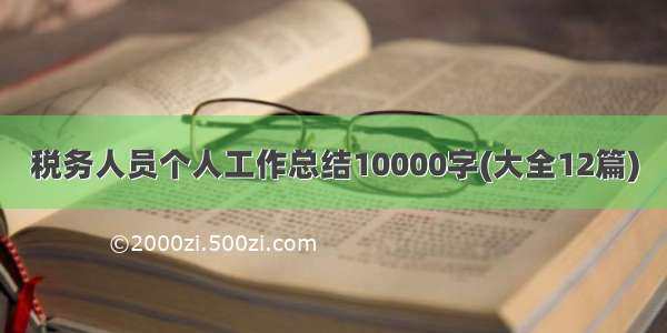 税务人员个人工作总结10000字(大全12篇)