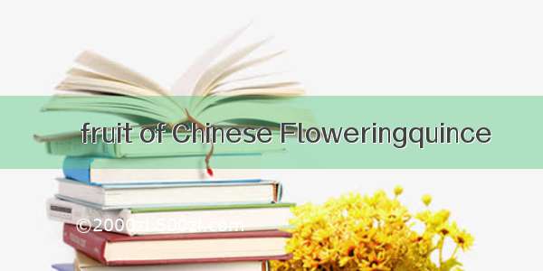 榠樝fruit of Chinese Floweringquince