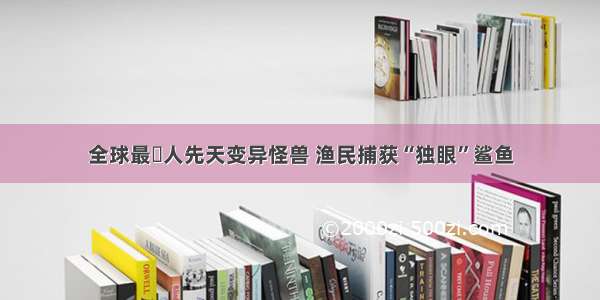 全球最瘆人先天变异怪兽 渔民捕获“独眼”鲨鱼