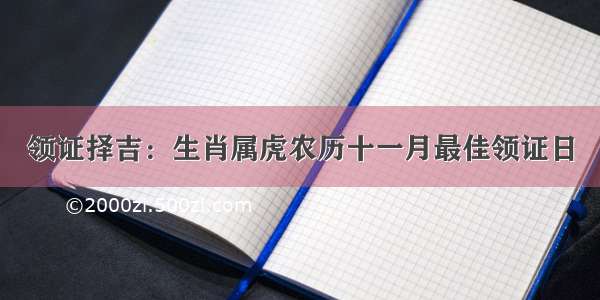 领证择吉：生肖属虎农历十一月最佳领证日