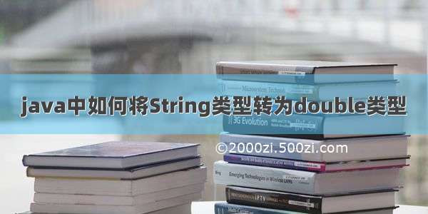 java中如何将String类型转为double类型