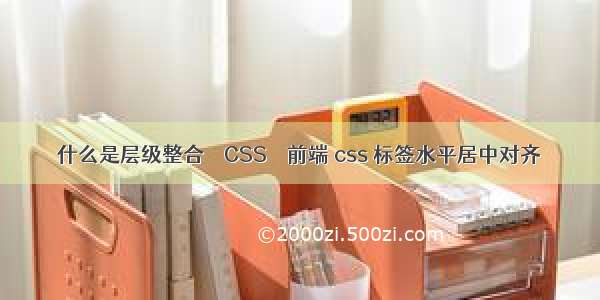 什么是层级整合 – CSS – 前端 css 标签水平居中对齐