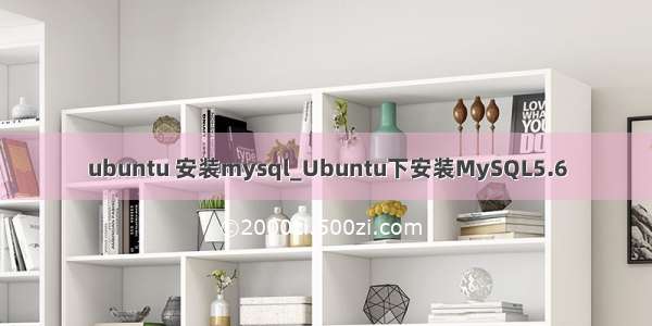 ubuntu 安装mysql_Ubuntu下安装MySQL5.6