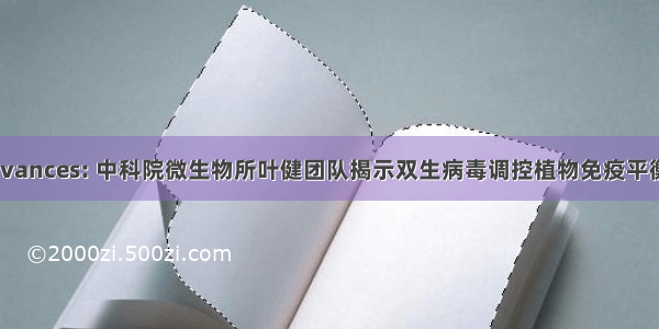 Science Advances: 中科院微生物所叶健团队揭示双生病毒调控植物免疫平衡制约机制...