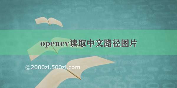 opencv读取中文路径图片