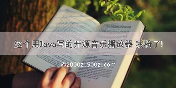 这个用Java写的开源音乐播放器 我粉了!