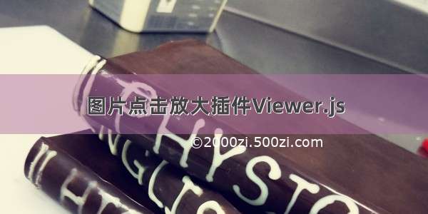 图片点击放大插件Viewer.js