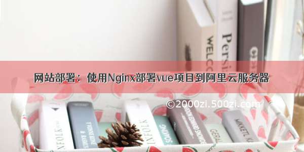 网站部署：使用Nginx部署vue项目到阿里云服务器