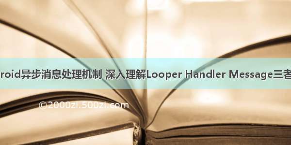 Android异步消息处理机制 深入理解Looper Handler Message三者关系