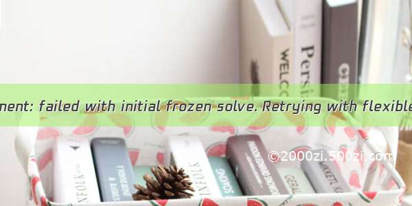 Solving environment: failed with initial frozen solve. Retrying with flexible solve的解决