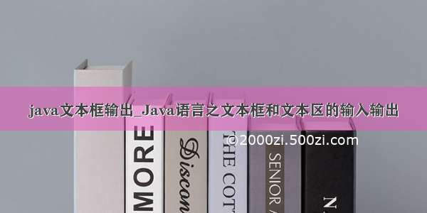 java文本框输出_Java语言之文本框和文本区的输入输出