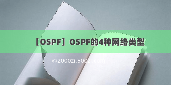【OSPF】OSPF的4种网络类型