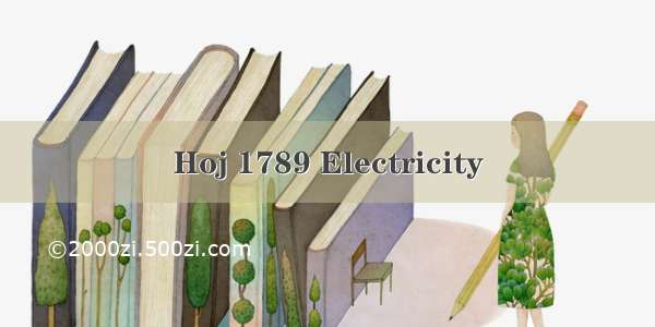 Hoj 1789 Electricity