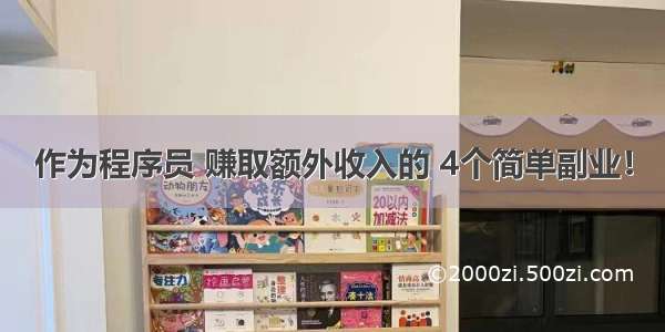 作为程序员 赚取额外收入的 4个简单副业！