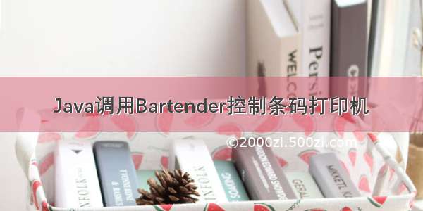 Java调用Bartender控制条码打印机