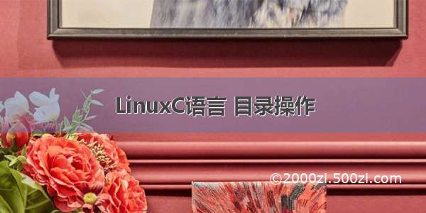 LinuxC语言 目录操作