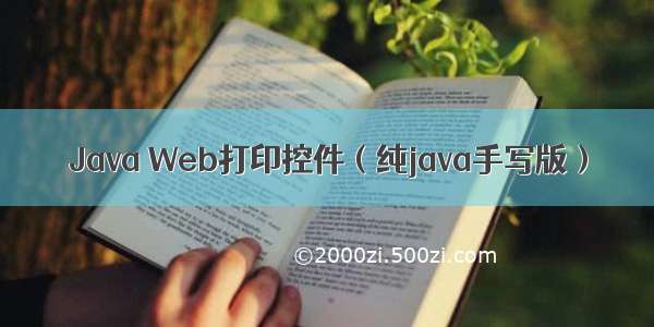 Java Web打印控件（纯java手写版）