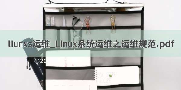 liunxs运维_Linux系统运维之运维规范.pdf