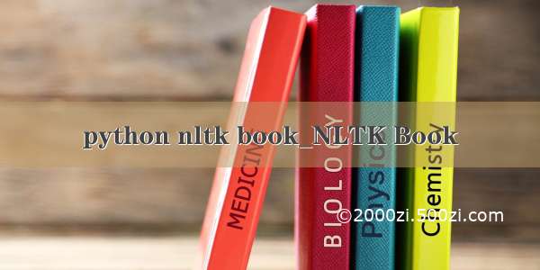 python nltk book_NLTK Book