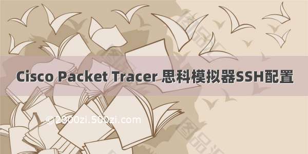 Cisco Packet Tracer 思科模拟器SSH配置