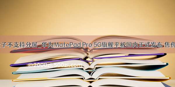 华为云桌面盒子不支持分屏_华为MatePad Pro 5G旗舰平板国内正式发布 售价5299元起...