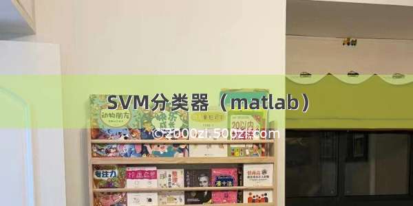 SVM分类器（matlab）