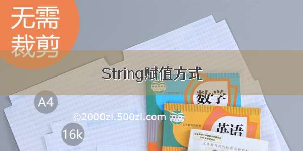 String赋值方式