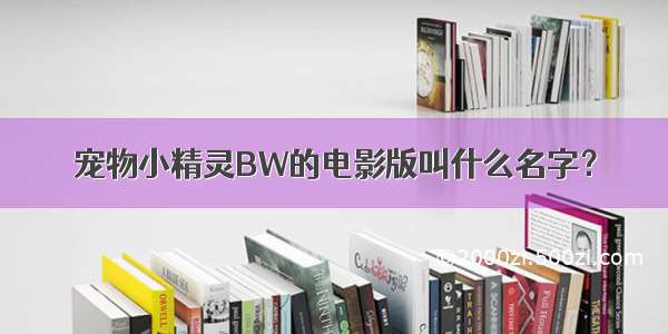 宠物小精灵BW的电影版叫什么名字？