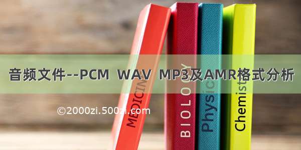 音频文件--PCM  WAV  MP3及AMR格式分析