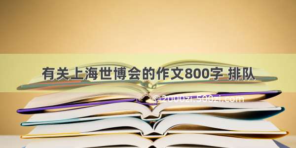 有关上海世博会的作文800字 排队