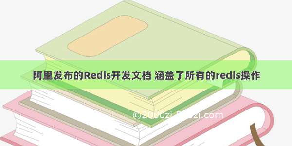 阿里发布的Redis开发文档 涵盖了所有的redis操作