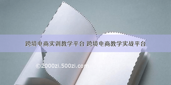 跨境电商实训教学平台 跨境电商教学实战平台