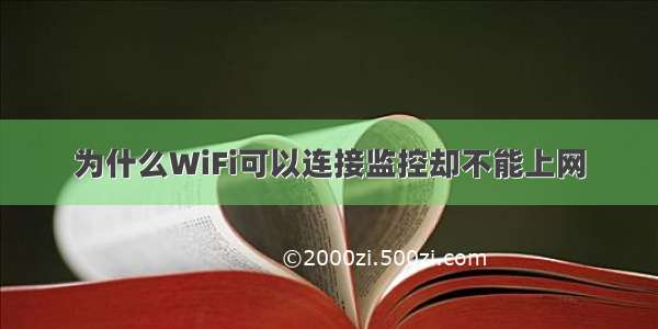 为什么WiFi可以连接监控却不能上网