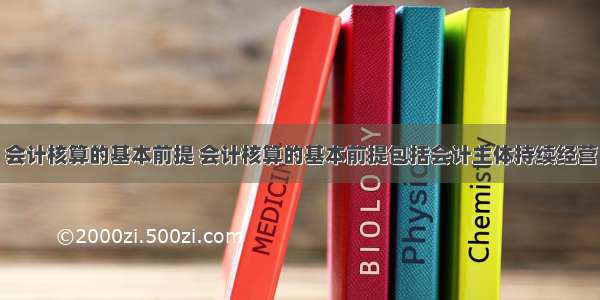 会计核算的基本前提 会计核算的基本前提包括会计主体持续经营