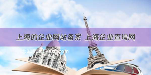 上海的企业网站备案 上海企业查询网