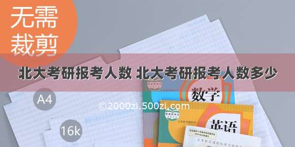 北大考研报考人数 北大考研报考人数多少