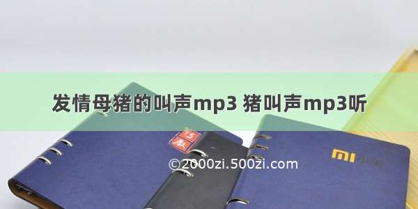 发情母猪的叫声mp3 猪叫声mp3听