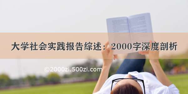 大学社会实践报告综述：2000字深度剖析