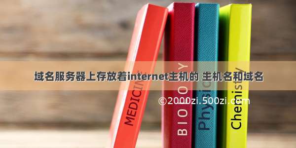 域名服务器上存放着internet主机的 主机名和域名