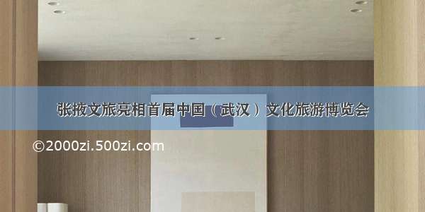 张掖文旅亮相首届中国（武汉）文化旅游博览会