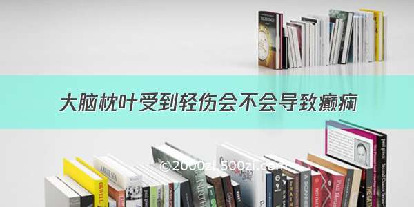 大脑枕叶受到轻伤会不会导致癫痫